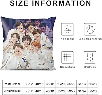 Amazon｜なにわ男子ファッション両面印刷枕カバーウエスト枕カバー